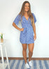 The Flirty Wrap Dress - Ditsy Royal dubai outfit dress brunch fashion mums
